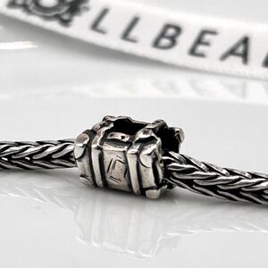 TROLLBEADS Old School Suitcase Silver Bead LAA 925S Excellent!
